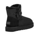 UGG Classic Mini Bailey Button Black