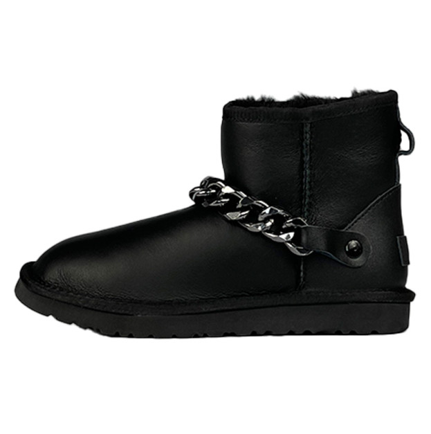 UGG Mini Chain Black Leather