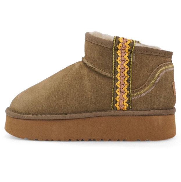 UGG Ultra Mini Classic Braid Platform Boot Brown