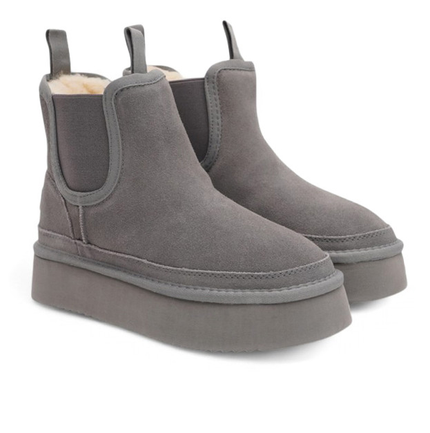 UGG Neumel Boot Platform Chelsea Grey Beige