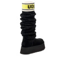 UGG Classic Sweater Letter Tall Boot Black 1144044-BLC